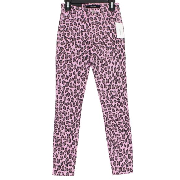 NWT J Brand Jeans Crop Skinny Jaguar Ultra Slimming Y2K Coquette Indie Pink 23 - Picture 1 of 8